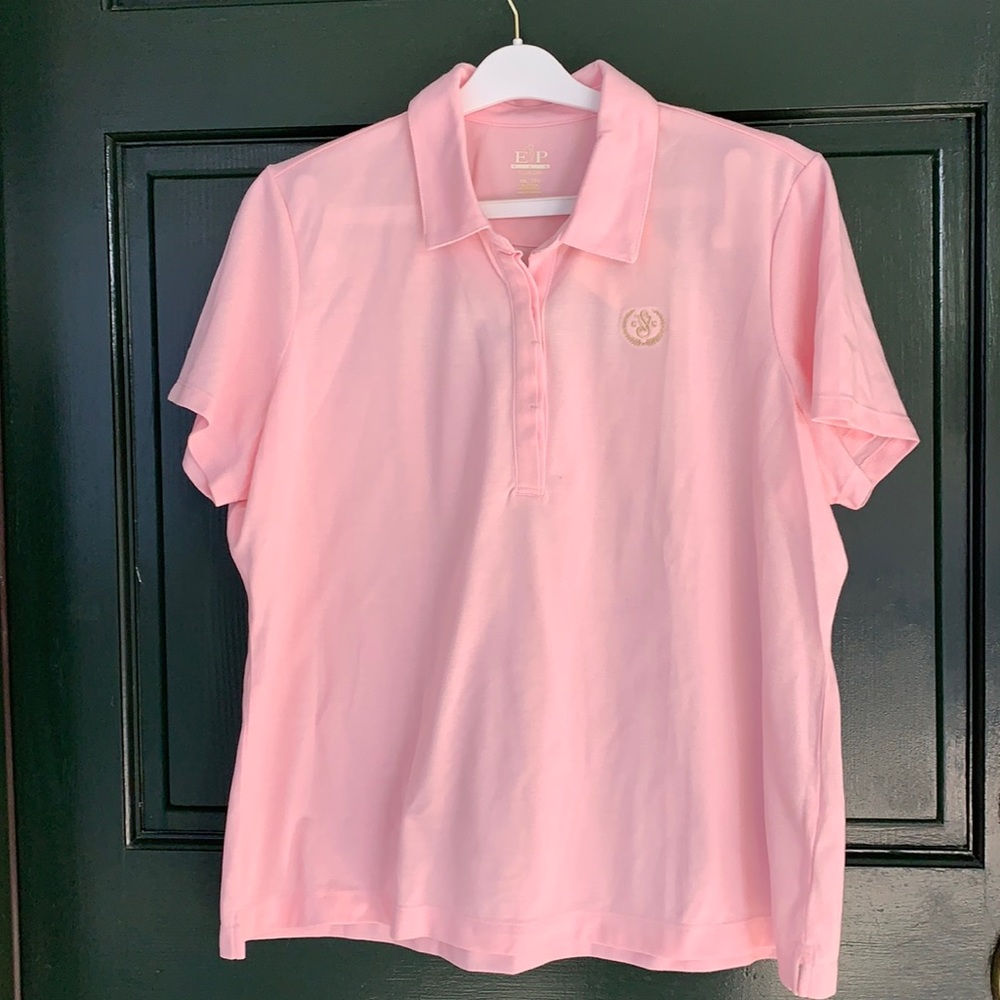 NWOT Womens EP Pro Tour Dry Pink SS Polo Sz XXL